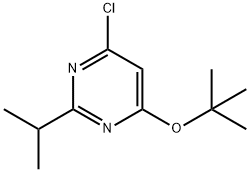 4-chloro-2-(iso-propyl)-6-(tert-butoxy)pyrimidine Struktur