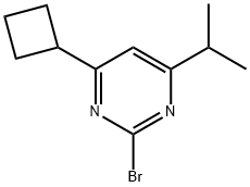 2-Bromo-4-cyclobutyl-6-(iso-propyl)pyrimidine Struktur