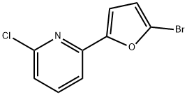 2-Bromo-5-(6-chloro-2-pyridyl)furan Struktur