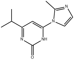 2-Hydroxy-4-(1H-2-methylimidazol-1-yl)-6-(iso-propyl)pyrimidine Struktur