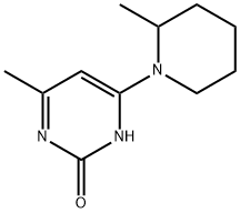 2-Hydroxy-4-(2-methylpiperidin-1-yl)-6-methylpyrimidine Struktur