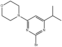 2-Bromo-4-morpholino-6-(iso-propyl)pyrimidine Struktur