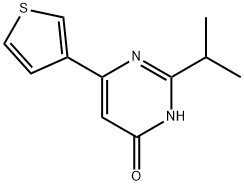 4-Hydroxy-2-(iso-propyl)-6-(3-thienyl)pyrimidine Struktur