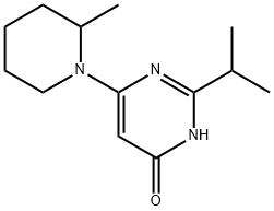 4-Hydroxy-2-(iso-propyl)-6-(2-methylpiperidin-1-yl)-pyrimidine Struktur