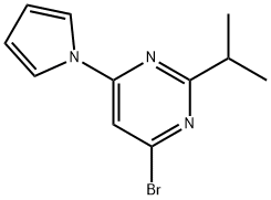 4-Bromo-2-(iso-propyl)-6-(1H-pyrrol-1-yl)pyrimidine Struktur