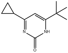 2-hydroxy-4-(cyclopropyl)-6-(tert-butyl)pyrimidine Struktur