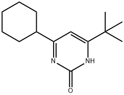 2-hydroxy-4-(cyclohexyl)-6-(tert-butyl)pyrimidine Struktur