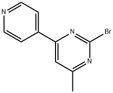 2-Bromo-4-(pyridin-4-yl)-6-methylpyrimidine Struktur