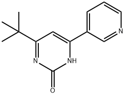 2-hydroxy-4-(pyridin-3-yl)-6-(tert-butyl)pyrimidine Struktur