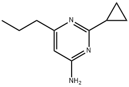 4-amino-2-cyclopropyl-6-(n-propyl)pyrimidine Struktur