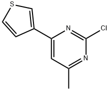 2-Chloro-4-(3-thienyl)-6-methylpyrimidine Struktur