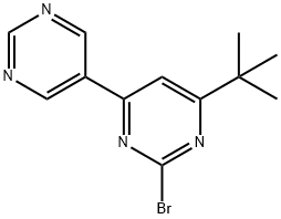 2-bromo-4-(pyrimindin-5-yl)-6-(tert-butyl)pyrimidine Struktur