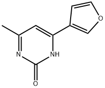 2-Hydroxy-4-(3-furyl)-6-methylpyrimidine Struktur