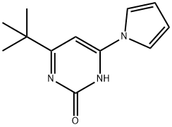 2-hydroxy-4-(1H-pyrrol-1-yl)-6-(tert-butyl)pyrimidine Struktur