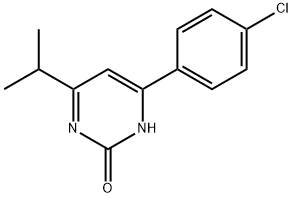 2-Hydroxy-4-(4-chlorophenyl)-6-(iso-propyl)pyrimidine Struktur