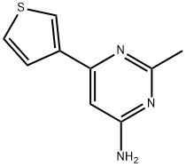 4-amino-2-methyl-6-(3-thienyl)pyrimidine Struktur