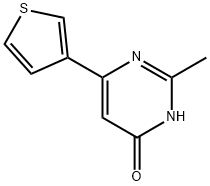 4-hydroxy-2-methyl-6-(3-thienyl)pyrimidine Struktur