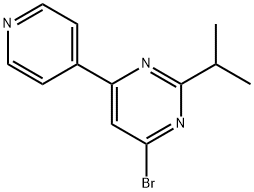 4-bromo-2-(iso-propyl)-6-(pyridin-4-yl)-pyrimidine Struktur