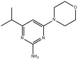 2-Amino-4-morpholino-6-(iso-propyl)pyrimidine Struktur