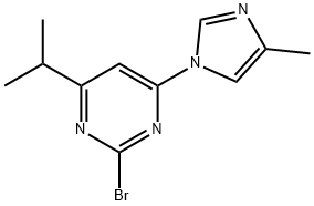 2-Bromo-4-(1H-4-methylimidazol-1-yl)-6-(iso-propyl)pyrimidine Struktur