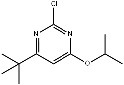 2-chloro-4-(iso-propoxy)-6-(tert-butyl)pyrimidine Struktur