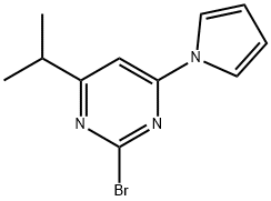 2-Bromo-4-(1H-pyrrol-1-yl)-6-(iso-propyl)pyrimidine Struktur