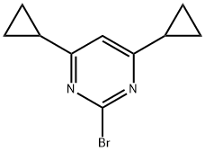 2-bromo-4,6-dicyclopropylpyrimidine Struktur