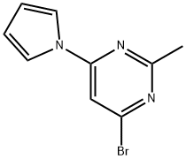 4-bromo-2-methyl-6-(1H-pyrrol-1-yl)pyrimidine Struktur