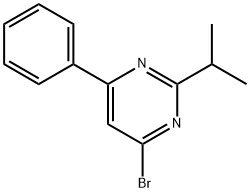 4-Bromo-2-(iso-propyl)-6-phenylpyrimidine Struktur