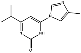 2-Hydroxy-4-(1H-4-methylimidazol-1-yl)-6-(iso-propyl)pyrimidine Struktur