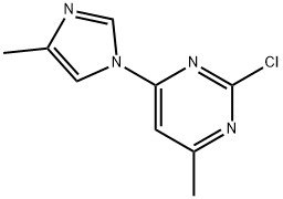 2-Chloro-4-(4-methyl-1H-imidazol-1-yl)-6-methylpyrimidine Struktur