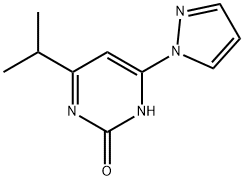 2-Hydroxy-4-(1H-pyrozol-1-yl)-6-(iso-propyl)pyrimidine Struktur