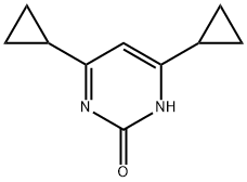 2-hydroxy-4,6-dicyclopropylpyrimidine Struktur