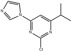 2-Chloro-4-(1H-imidazol-1-yl)-6-(iso-propyl)pyrimidine Struktur