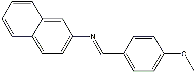 N-(2-Naphtyl)-4-methoxybenzenemethaneimine Struktur