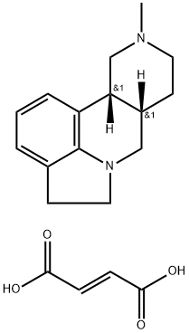 (+)-cis-4,5,7a,8,9,10,11,11a-Octahydro-7H-10-methylindolo[1,7-bc][2,6]-naphthyridine fumarate Struktur