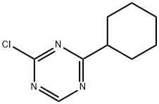 2-Chloro-4-(cyclohexyl)-1,3,5-triazine Struktur