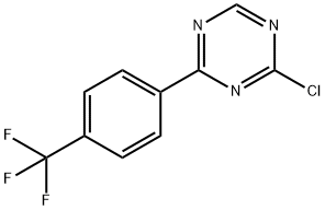 2-Chloro-4-(4-trifluoromethylphenyl)-1,3,5-triazine Struktur