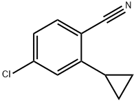 4-CHLORO-2-(CYCLOPROPYL)BENZONITRILE Struktur