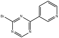 2-Bromo-4-(3-pyridyl)-1,3,5-triazine Struktur