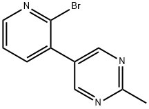 2-Bromo-3-(2-methylpyrimidin-5-yl)pyridine Struktur