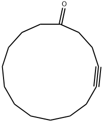 Cyclopentadec-4-yn-1-one Struktur