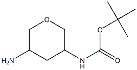 tert-butyl (5-aminotetrahydro-2H-pyran-3-yl)carbamate Struktur