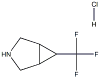 endo-6-(trifluoromethyl)-3-azabicyclo[3.1.0]hexane hydrochloride Struktur