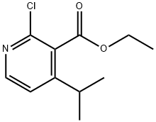 2-Chloro-4-(1-methylethyl)pyridine-3-carboxylic acid ethyl ester Struktur