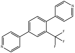 Pyridine, 4,4'-[2-(trifluoromethyl)-1,4-phenylene]bis- Struktur