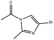 4-BROMO-2-METHYL-N-ACETYL-IMIDAZOLE Struktur