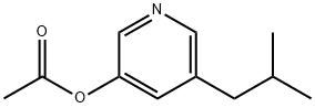 5-(iso-Butyl)-3-acetoxypyridine Struktur