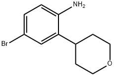 4-Bromo-2-(4-tetrahydropyranyl)aniline Struktur