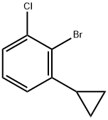 2-Bromo-3-cyclopropylchlorobenzene Struktur